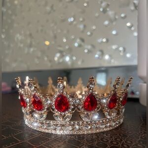 Red and gold tiara